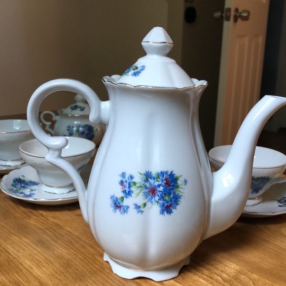 Tea-set for 4 by Norcrest Fine China 🫖 - Picture 10 of 11